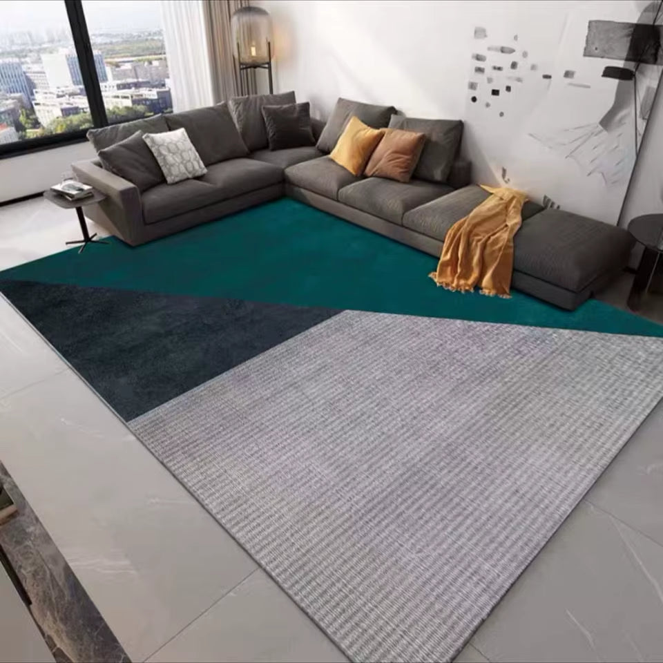 Scandinavian Light Luxury Living Room Carpet Orange High-Grade Home Decoration Soft Rugs for Bedroom Area Rug Large Lounge Mat