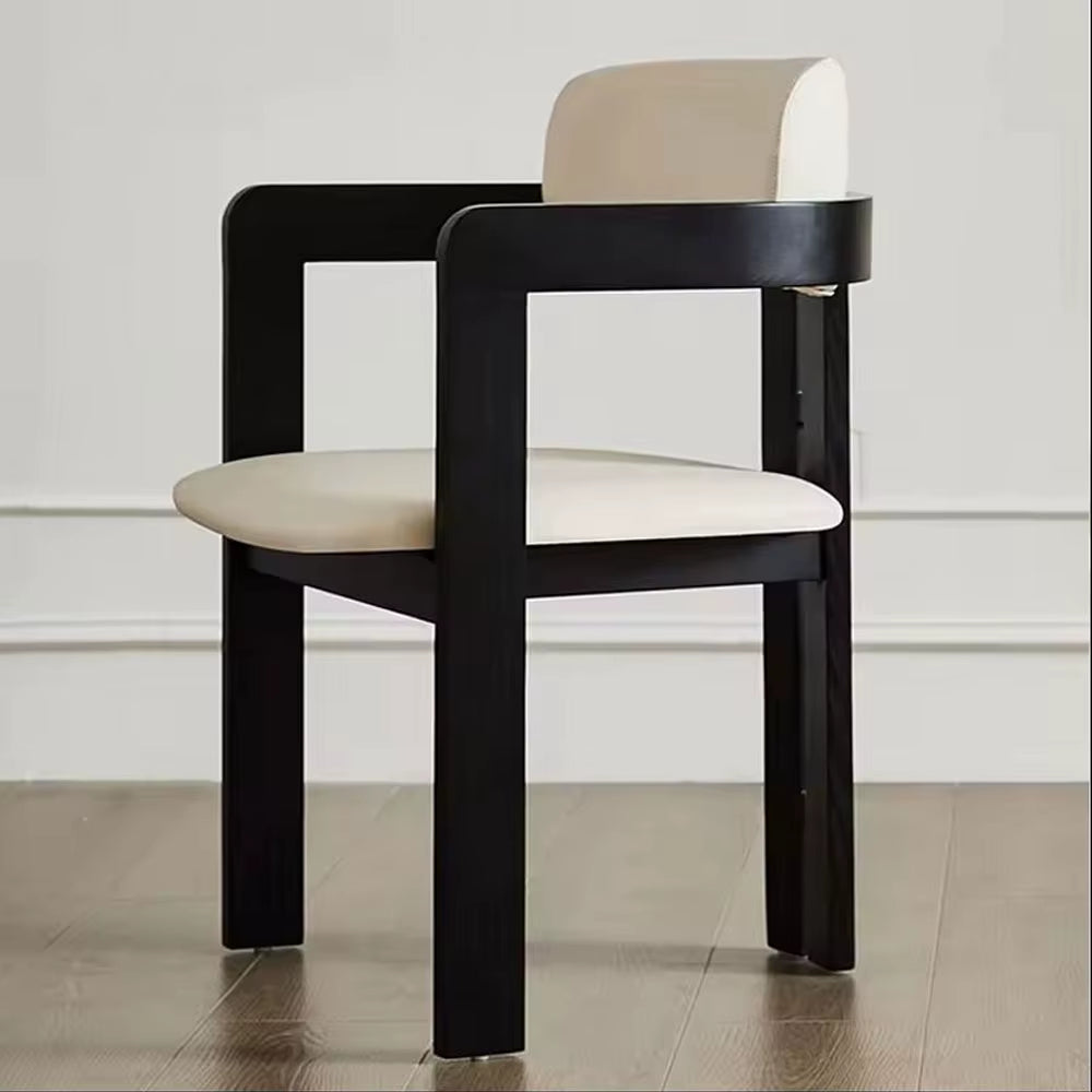 Good Price Dining Chair Wood Arm Chair Base Velvet Leather Fabric Cover Dining Dinner Chairs