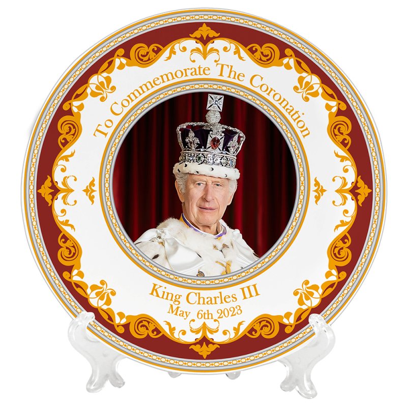 CHARLES III CORONATION PLATE : Lesser & Pavey