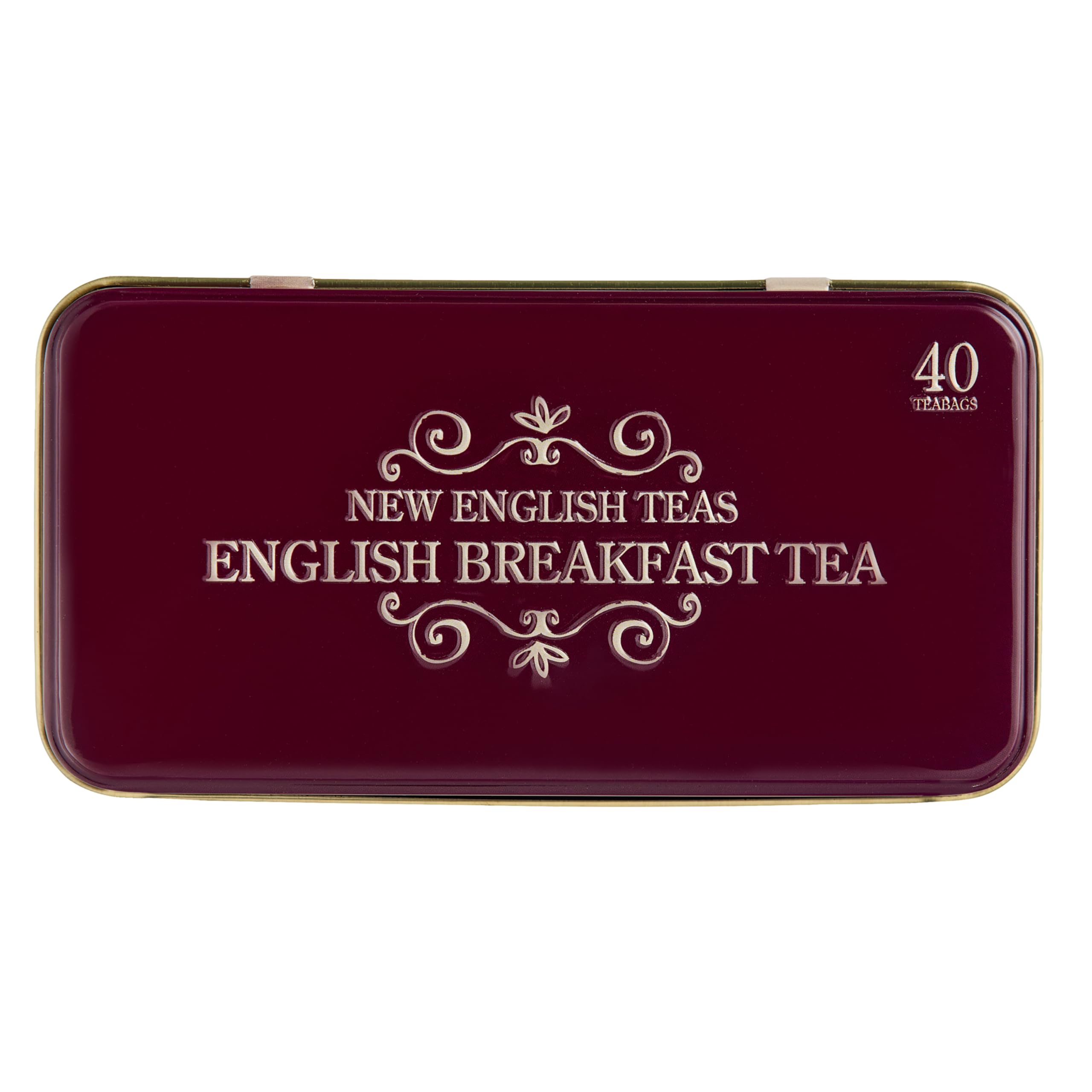 New English Teas Vintage London Tea Tin with 40 English Breakfast teabags