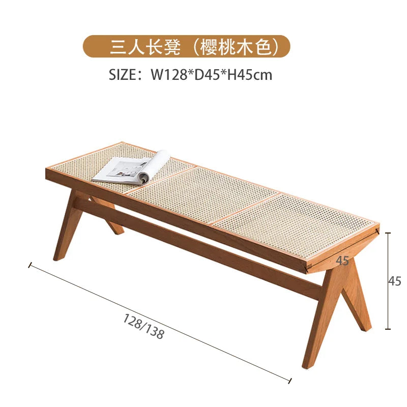 Windsor Stool — Rattan