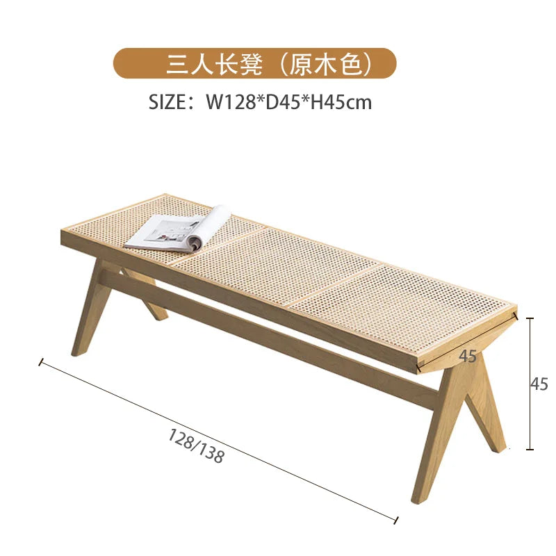 Windsor Stool — Rattan