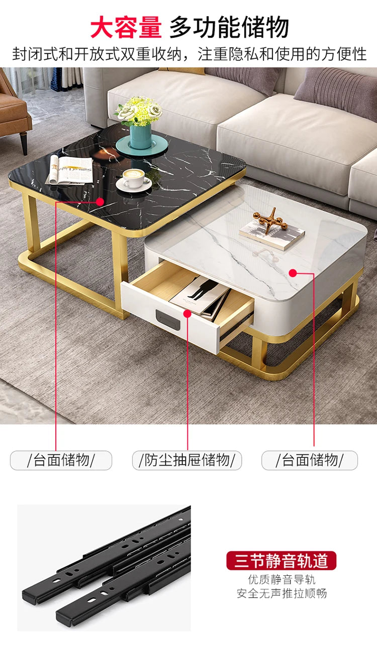 Château Coffee Table — Glass