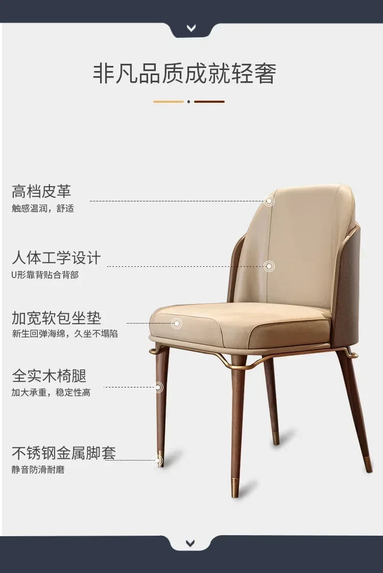 Helsinki Dining Chair — Leather