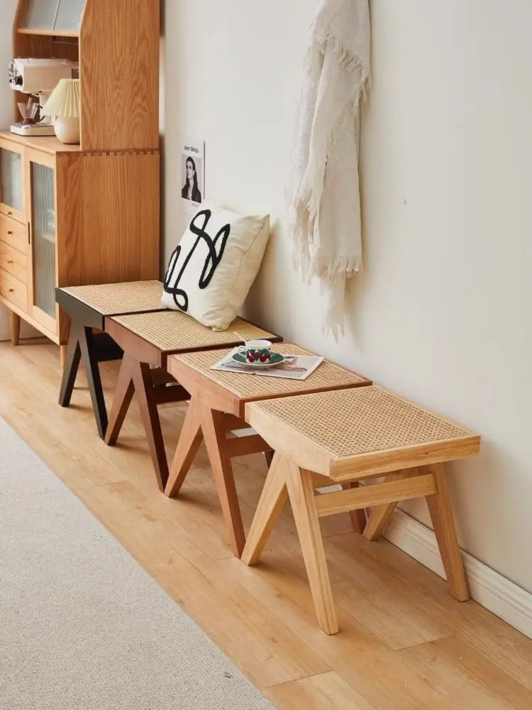 Windsor Stool — Rattan