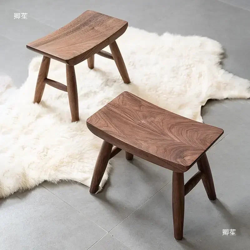 Windsor Stool — Walnut