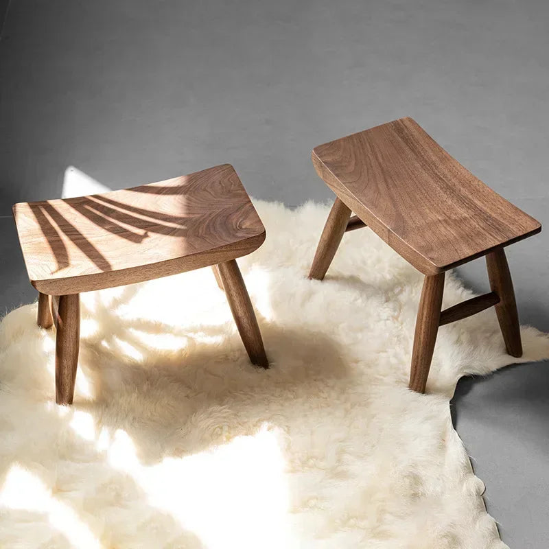 Windsor Stool — Walnut