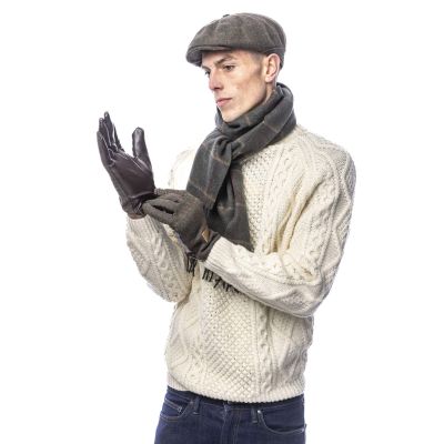 Heritage Tweed Mens Gloves - Green Box Tweed - Gift Box (Mens Gloves) - Eurostick