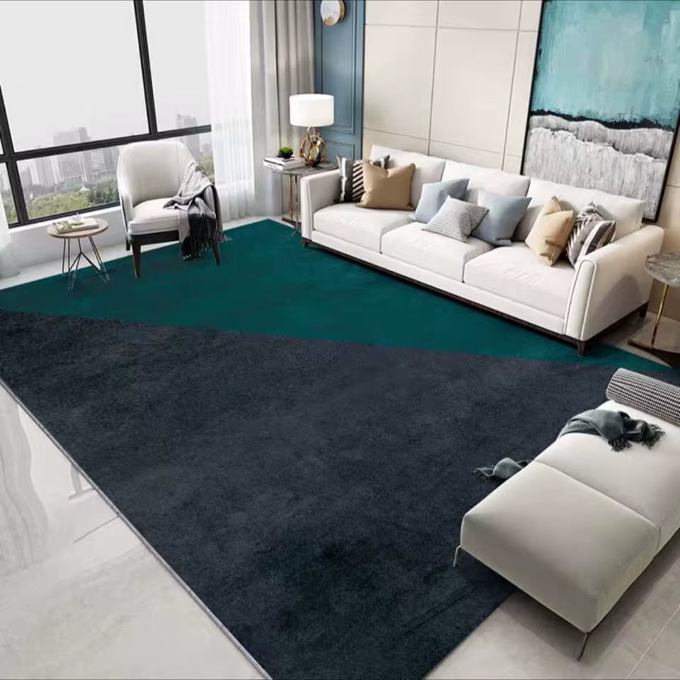 Scandinavian Light Luxury Living Room Carpet Orange High-Grade Home Decoration Soft Rugs for Bedroom Area Rug Large Lounge Mat