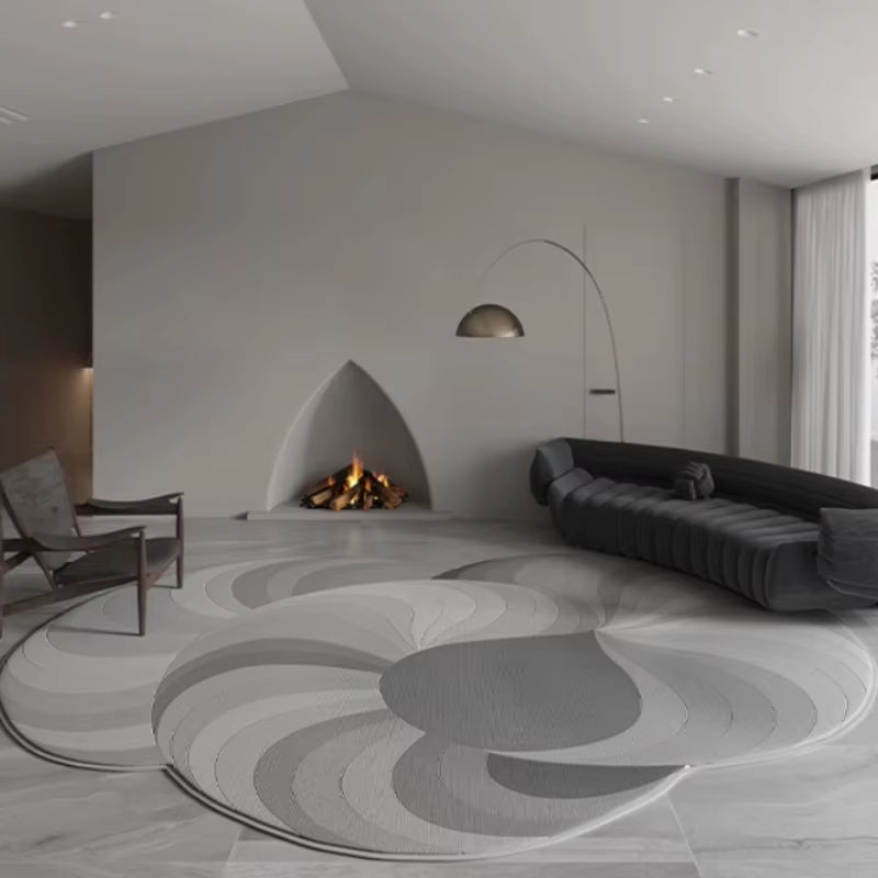Creative Irregular Living Room Large Carpets Abstract Color Pattern Comfortable Bedroom Carpet Easy to Care Decorative Home Rugs
