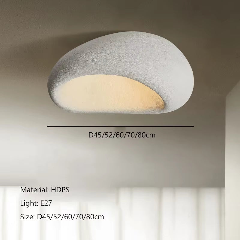 Nordic Minimalist Wabi Sabi Cream Wind Led Ceiling Lamps Chandelier Lustre Living Dining Room Home Decor Bedroom Lights Fixture