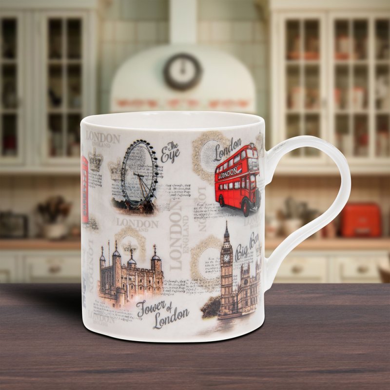 VINTAGE LONDON MUG : Lesser & Pavey