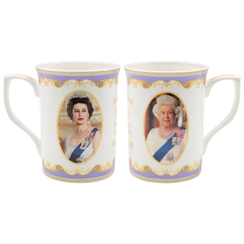 HM QUEEN ELIZABETH II MUG : Lesser & Pavey