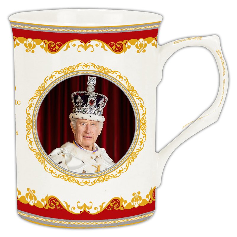 CHARLES III CORONATION MUG : Lesser & Pavey