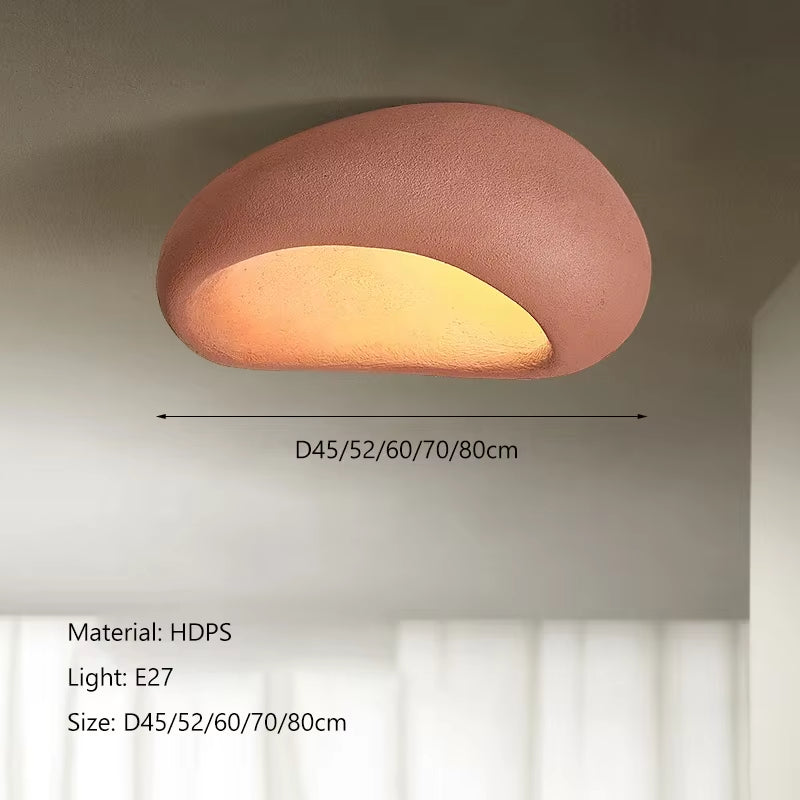 Nordic Minimalist Wabi Sabi Cream Wind Led Ceiling Lamps Chandelier Lustre Living Dining Room Home Decor Bedroom Lights Fixture
