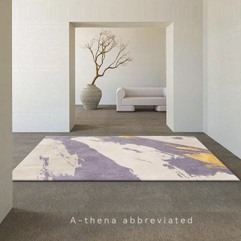 Japanese Wabi-Sabi Living Room Carpet Luxury Bedroom Decor Abstract Carpet Modern Nordic Lounge Rug Washable Non-Slip Floor Mat