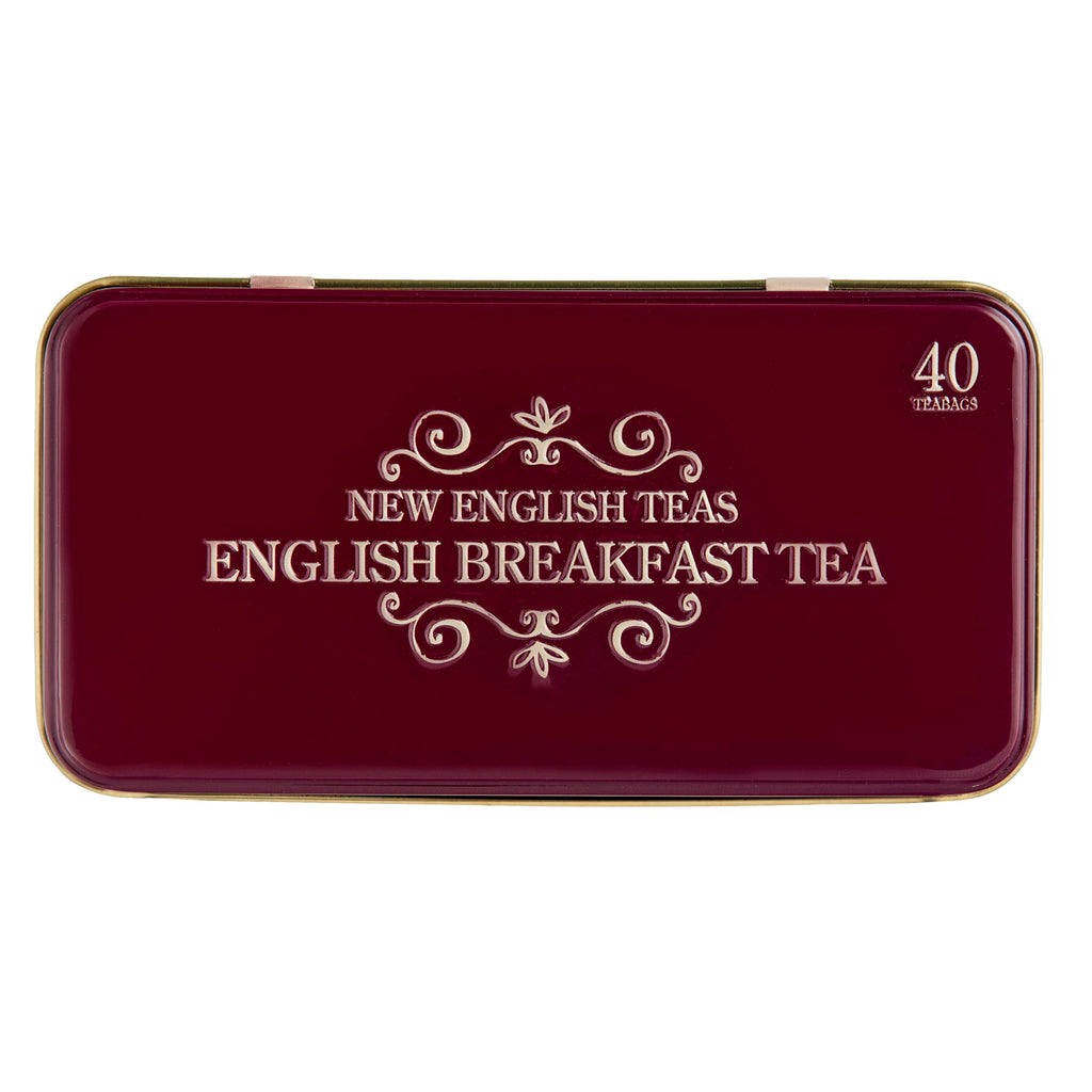 New English Teas Vintage London Tea Tin with 40 English Breakfast teabags