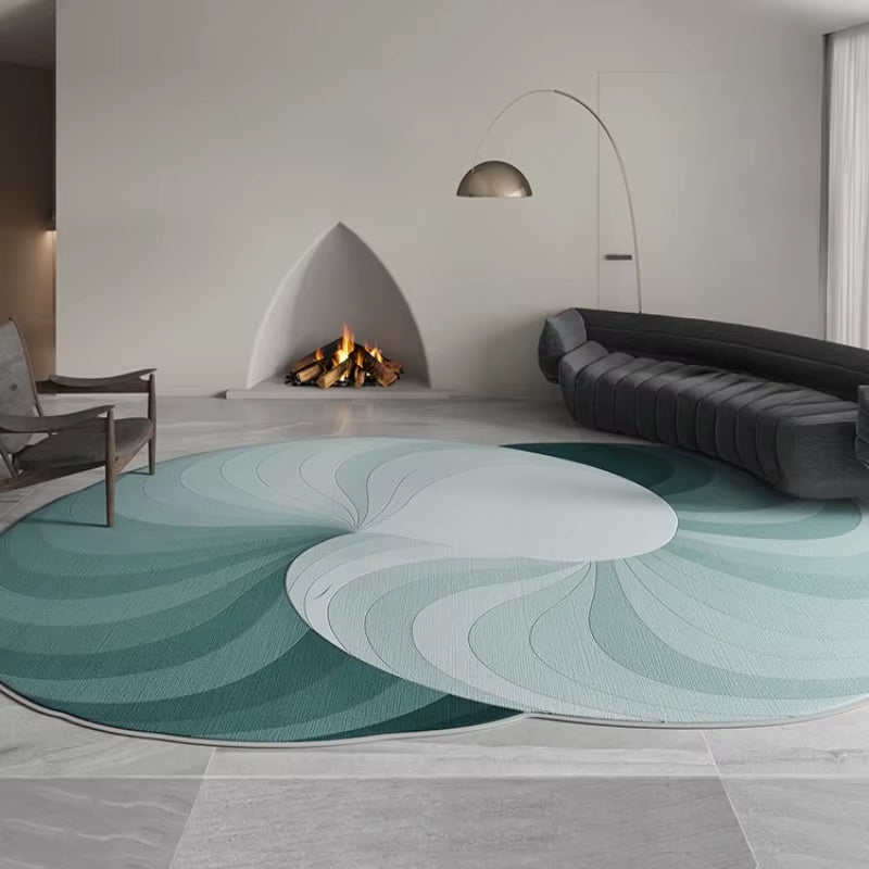 Creative Irregular Living Room Large Carpets Abstract Color Pattern Comfortable Bedroom Carpet Easy to Care Decorative Home Rugs