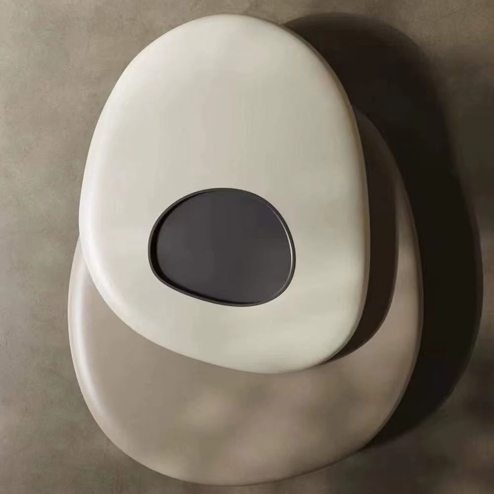 Turning Wood Coffee Table Rotating Pebble Shape Design Living Room Walnut Wooden Modern Tea Coffee Table