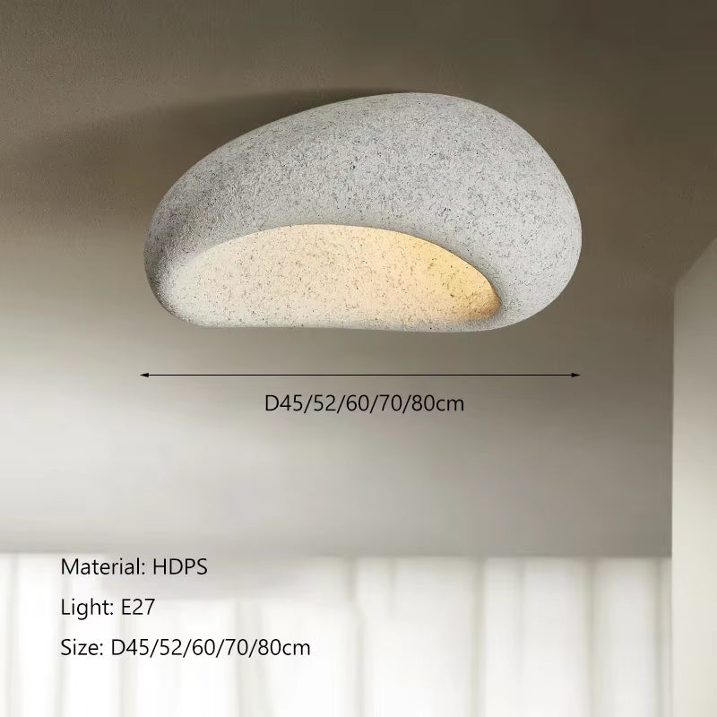 Nordic Minimalist Wabi Sabi Cream Wind Led Ceiling Lamps Chandelier Lustre Living Dining Room Home Decor Bedroom Lights Fixture