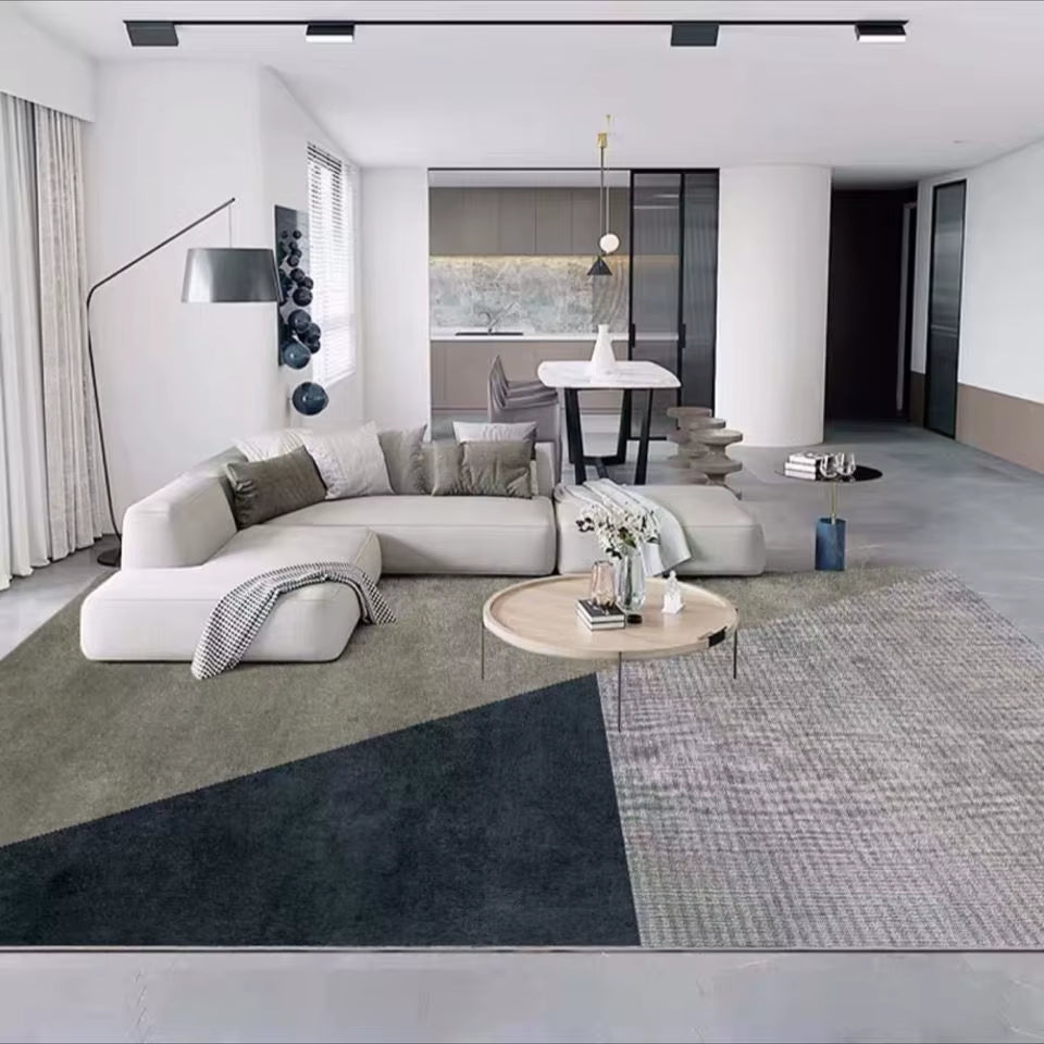 Scandinavian Light Luxury Living Room Carpet Orange High-Grade Home Decoration Soft Rugs for Bedroom Area Rug Large Lounge Mat