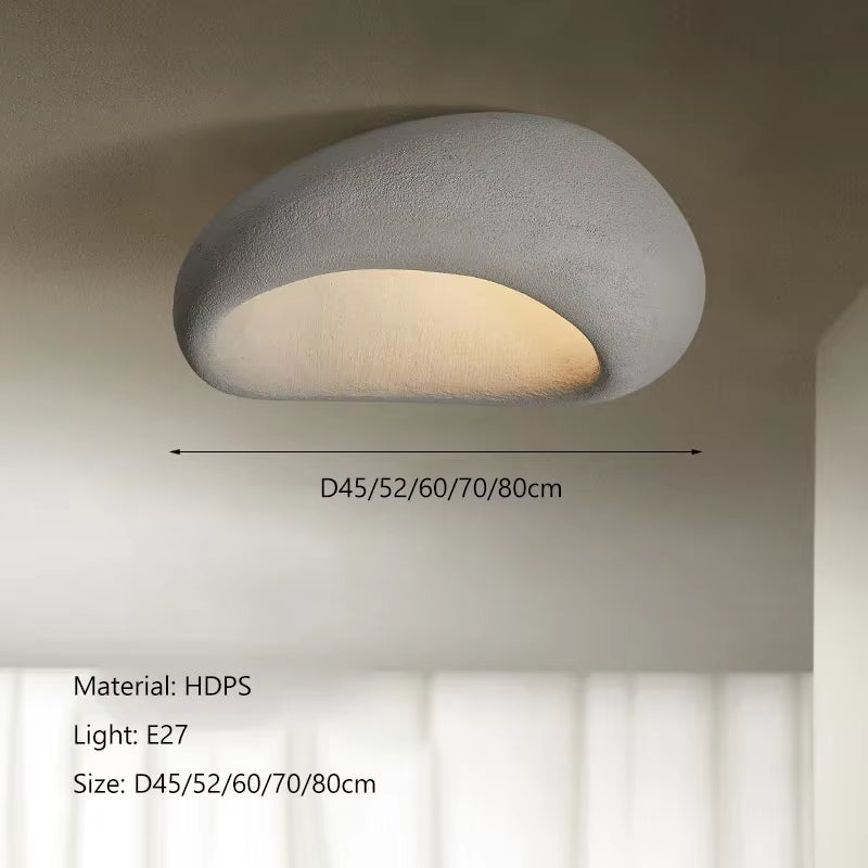Nordic Minimalist Wabi Sabi Cream Wind Led Ceiling Lamps Chandelier Lustre Living Dining Room Home Decor Bedroom Lights Fixture