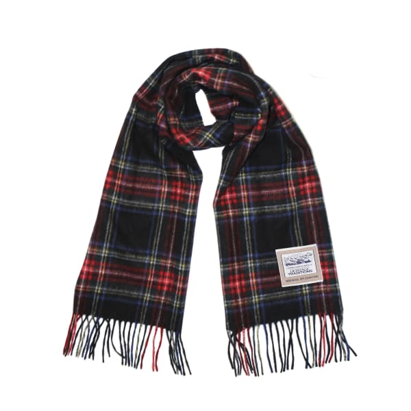 Black Stewart Tartan Woollen Scarf - Heritgae (Scarves & Snoods) - Eurostick