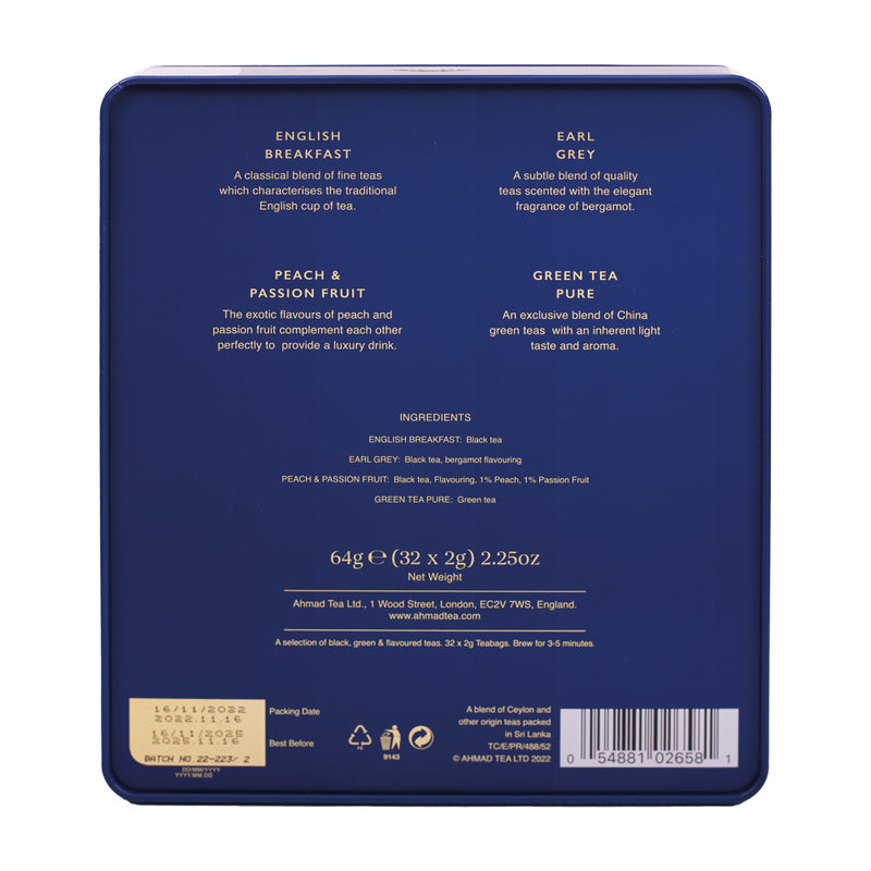 Royal Tea Selection Cameo Blue Caddy - 32 Teabags