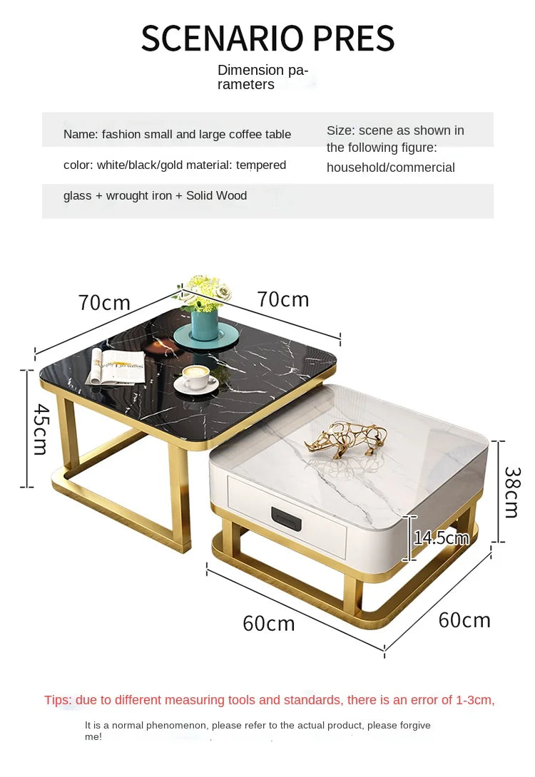 Château Coffee Table — Glass