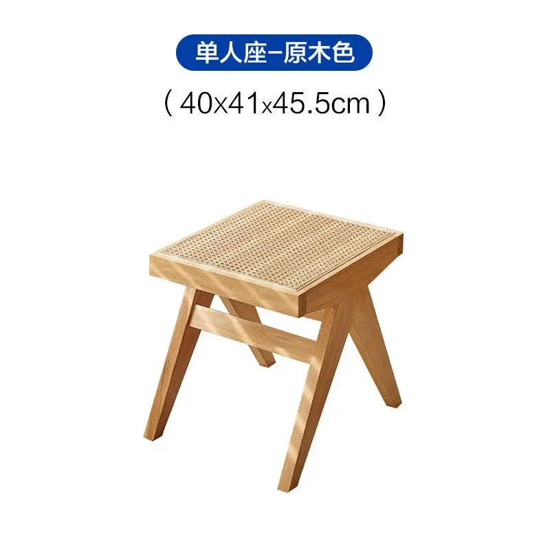 Windsor Stool — Rattan