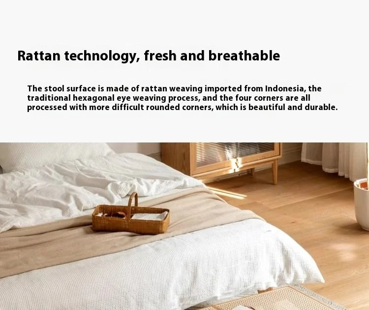 Windsor Stool — Rattan