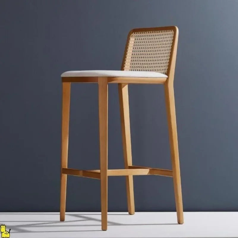 Provence Stool — Rattan