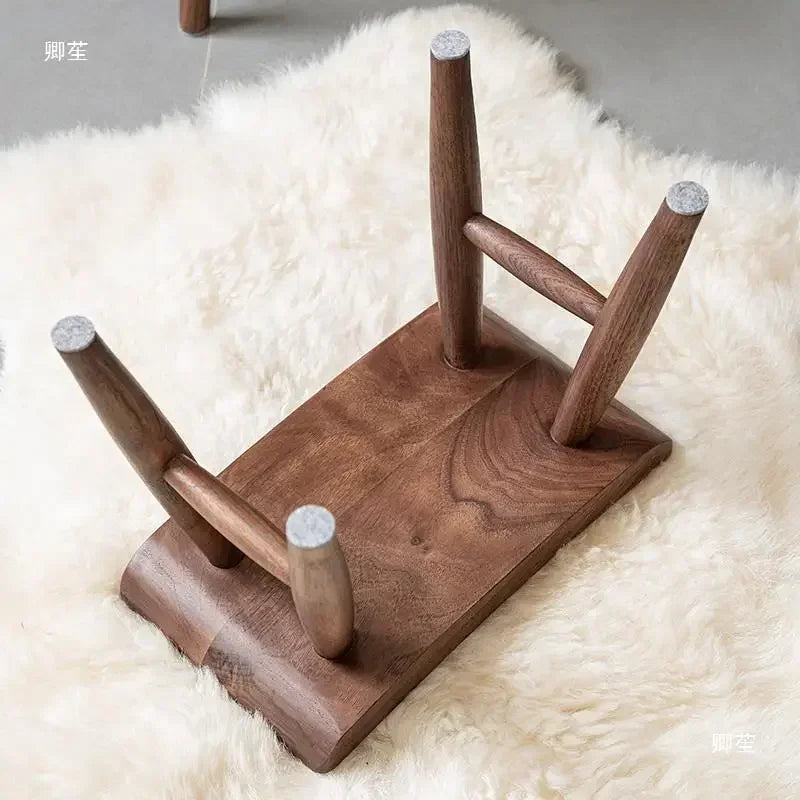 Windsor Stool — Walnut