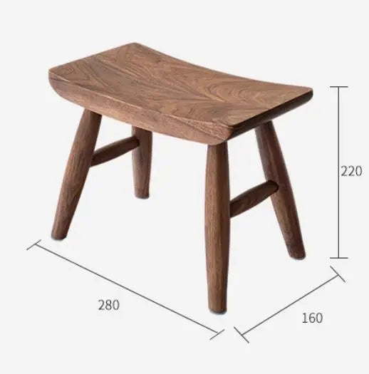 Windsor Stool — Walnut