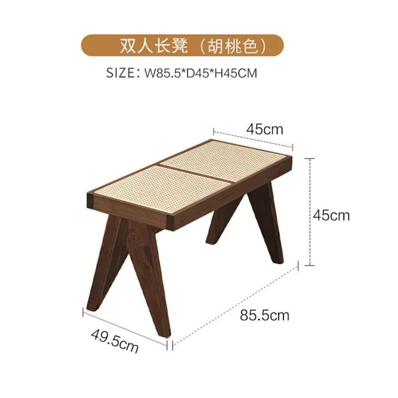 Windsor Stool — Rattan