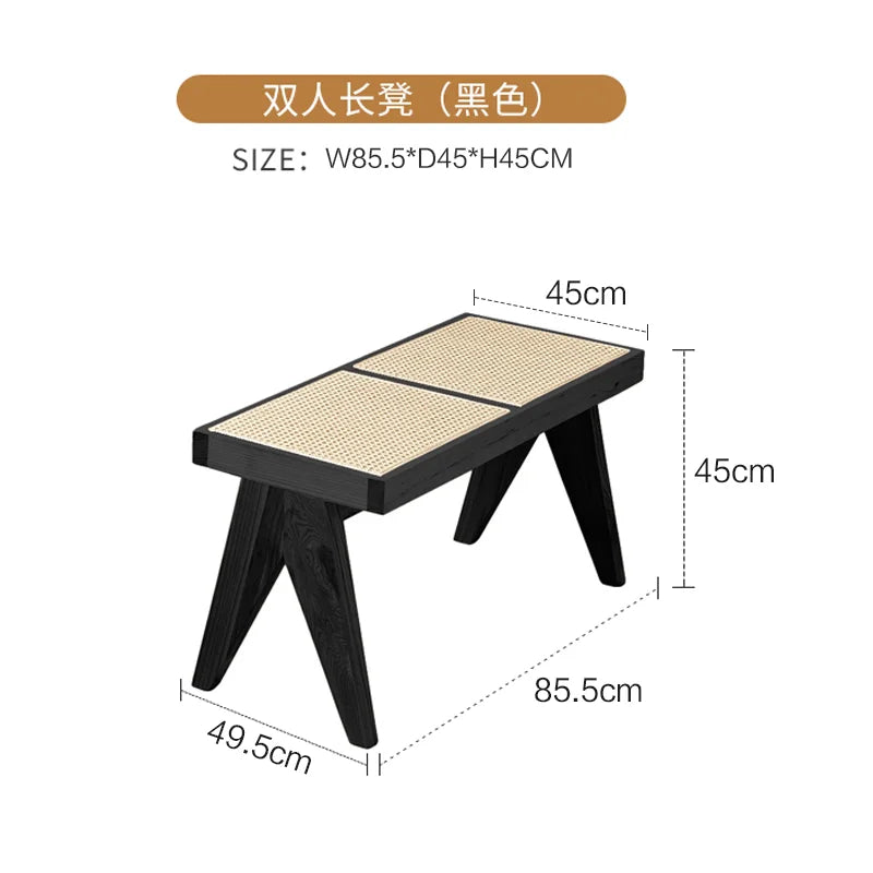 Windsor Stool — Rattan