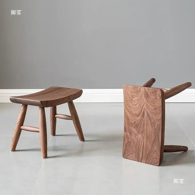 Windsor Stool — Walnut