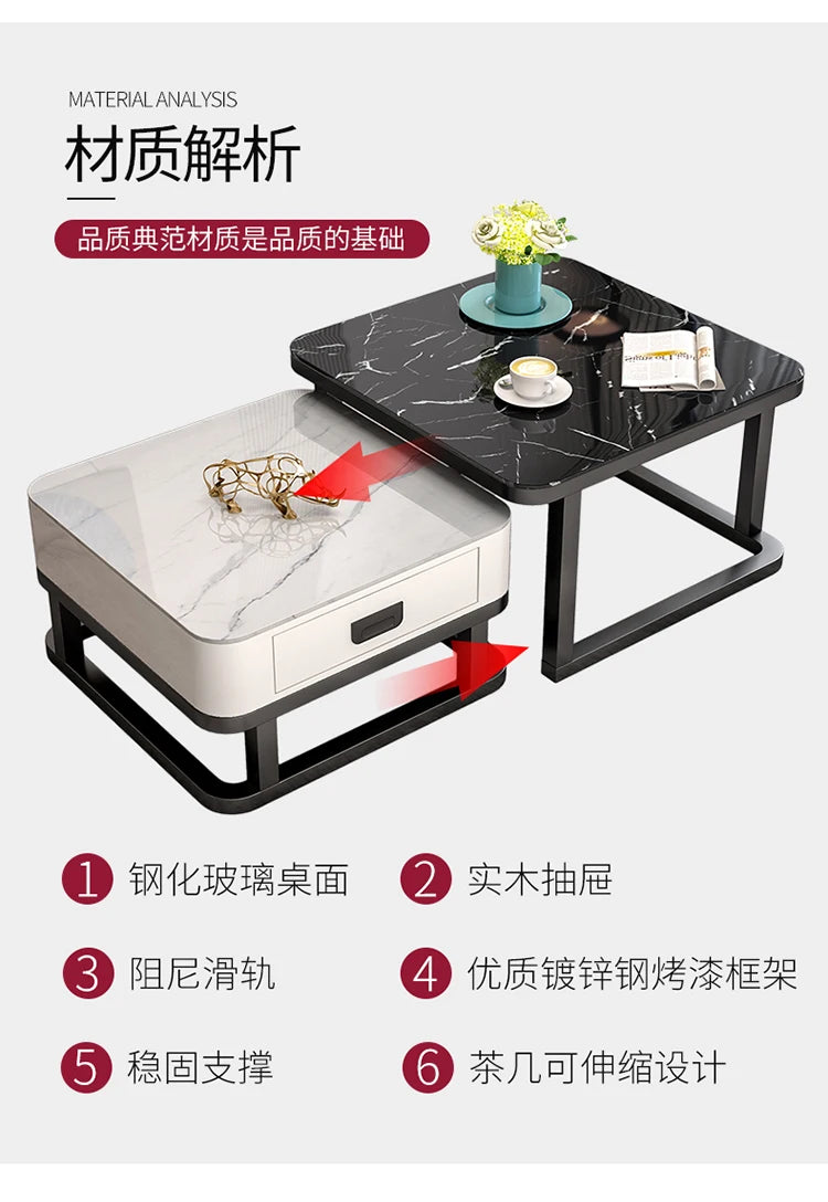 Château Coffee Table — Glass