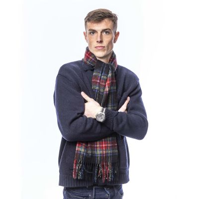 Black Stewart Tartan Woollen Scarf - Heritgae (Scarves & Snoods) - Eurostick