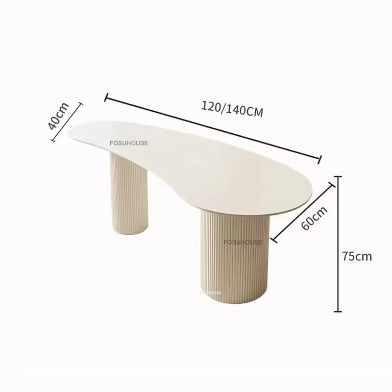 Nordic Rock Board Computer Desk Designer Light Luxury Office Desks Modern Office Furniture Study Desk Beauty Consultation Table