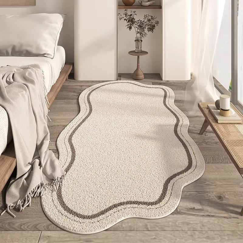 Irregular Living Room Large Area Carpets Minimalist Bedroom Bedside Carpet Plush Coffee Table Rugs Soft Comfortable Rug Alfombra