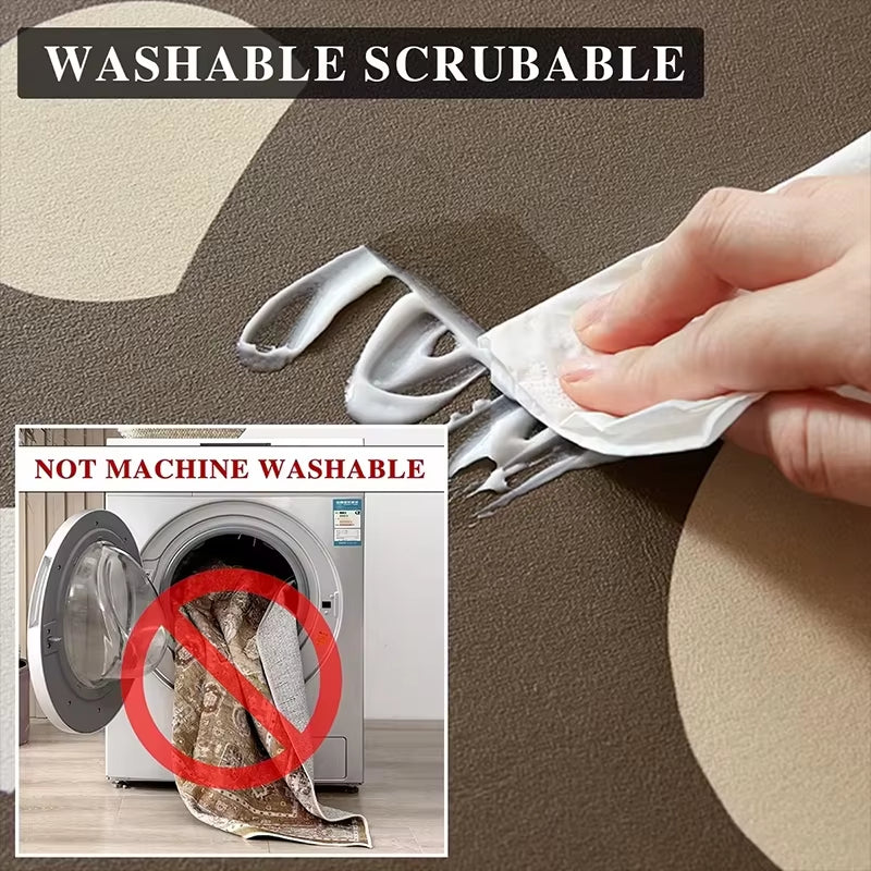 Simple Style Contrast Color Collage Stripes Bathroom Absorbent Floor Mat Soft Diatom Mud Toilet Door Mats Bathroom Non-Slip Rug