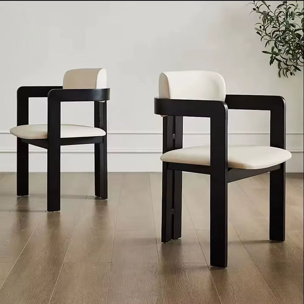 Good Price Dining Chair Wood Arm Chair Base Velvet Leather Fabric Cover Dining Dinner Chairs