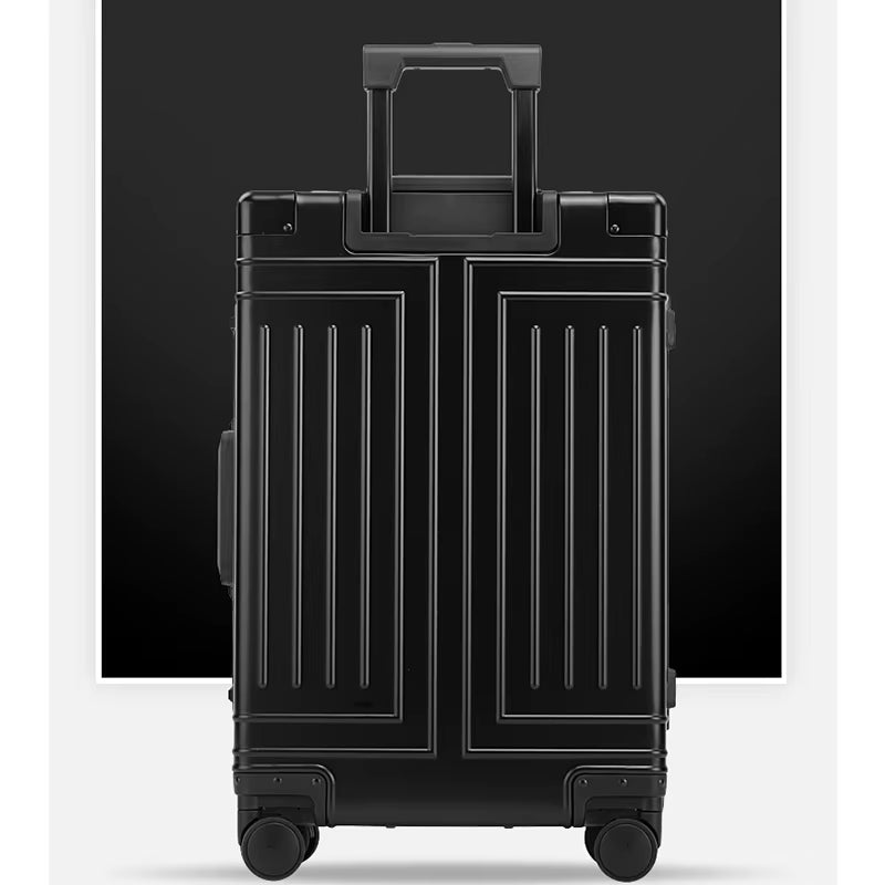 20"24"26"30" Inch Aluminum Trolley Suitcase Waterproof Metallic Cabin Luggage Trolly Bag Aluminium Travel Suitcase with Wheels