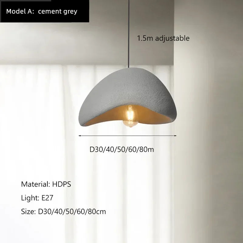 Nordic Wabi Sabi Ceiling Pendant Lamps Chandelier Bar Dining Room Home Decoration Lustre Lighting Salon Hanging Lights Fixtures