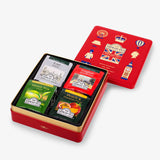 English Tea Four Collection Caddy with 4 Black, Fruit & Green Teas – 32 Teabags